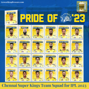 Chennai Super Kings Team Squad for IPL 2023 - Players List