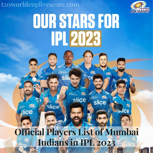 Official Players List of Mumbai Indians in IPL 2023 - Team Squad