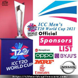 List of ICC Official Partners & Sponsors till 2023 - T20 World Cup 2021