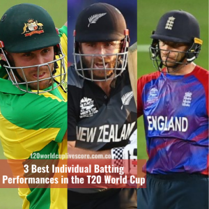 3 Best Individual Batting Performances in the T20 World Cup 2021