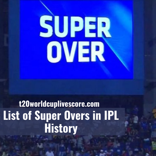 List of Super Overs in IPL History - IPL Super Overs History with Results