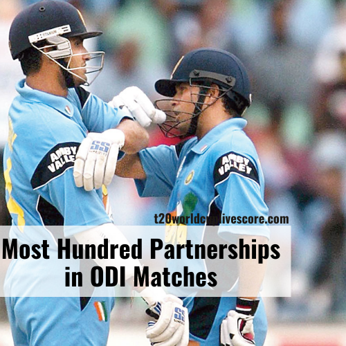 Players with Most Hundred Partnerships in ODI Matches