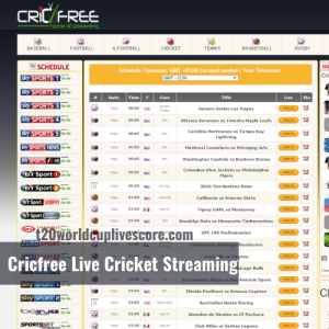 Cricfree Live Cricket Streaming - Watch Live T20 World Cup 2022 Free