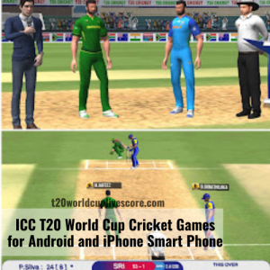 ICC T20 World Cup Cricket Games for Android and iPhone Smart Phone