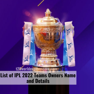 List of IPL 2022 Teams Owners Name and Details - IPL Sponsors Name