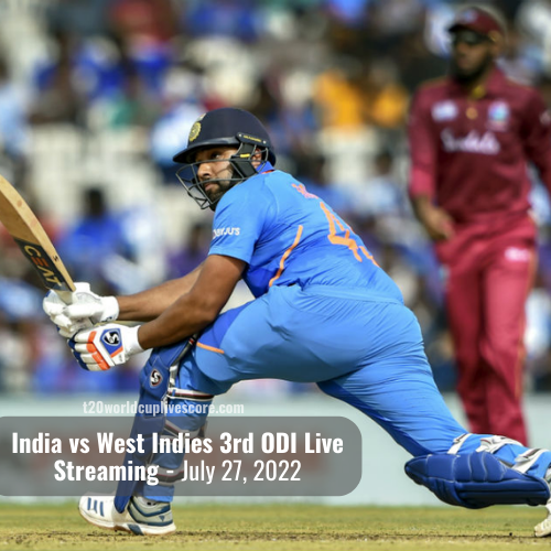 India vs West Indies 3rd ODI Match Live Streaming Online Free