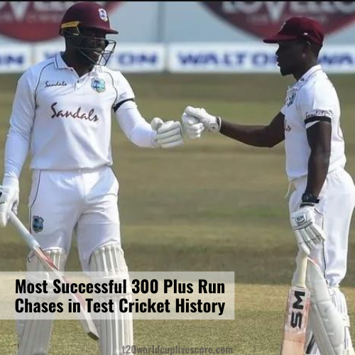 Most Successful 300 Plus Run Chases in Test Cricket History