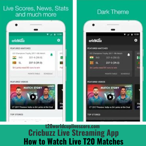 Cricbuzz Live Streaming App - How to Watch Live T20 Matches
