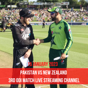 Pakistan vs New Zealand 3rd ODI Match Live Streaming Online