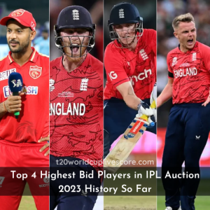 Top 4 Highest Bid Players in IPL Auction 2023 History So Far