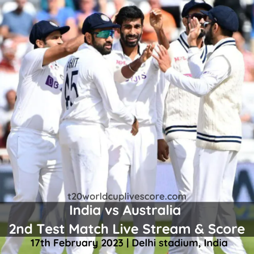 Where to Watch India vs Australia 2nd Test Match Live Streaming