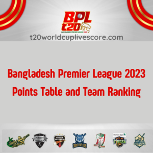 Bangladesh Premier League 2023 Points Table and Team Ranking