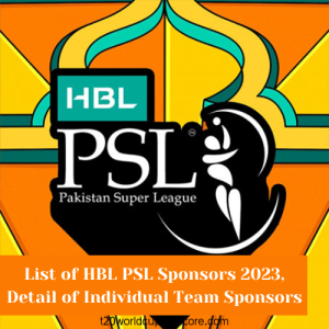 List of HBL PSL Sponsors 2023, Detail of Individual Team Sponsors