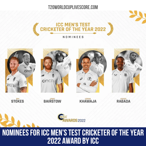 Nominees for ICC Men’s Test Cricketer of the Year 2022