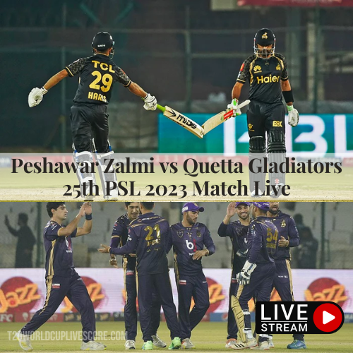 25th Match Peshawar Zalmi vs Quetta Gladiators Live Score