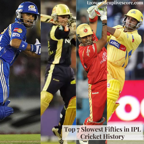 Top 7 Slowest Fifties in IPL Cricket History