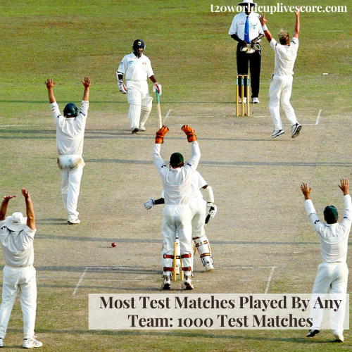 Most Test Matches Played By Any Team 1000 Test Matches