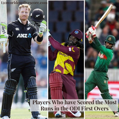 Players Who have Scored the Most Runs in the ODI First Overs