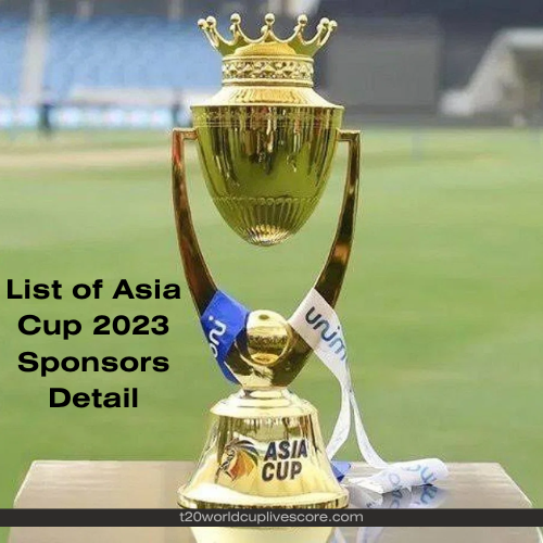 List of Asia Cup 2023 Sponsors Detail