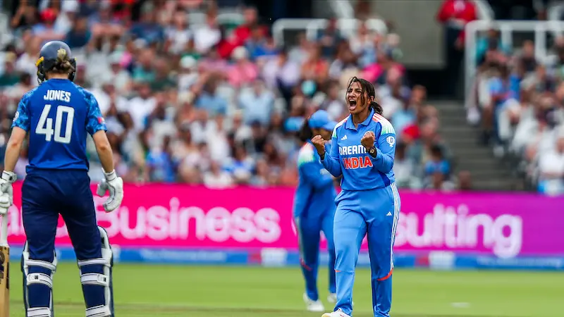 england women's national cricket team vs india women timeline