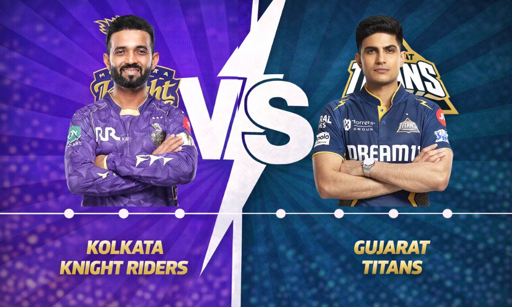 Kolkata Knight Riders VS Gujarat Titans timeline