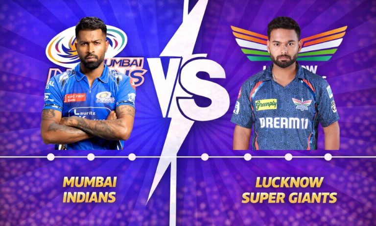 Mumbai Indians VS Lucknow Super Giants timeline