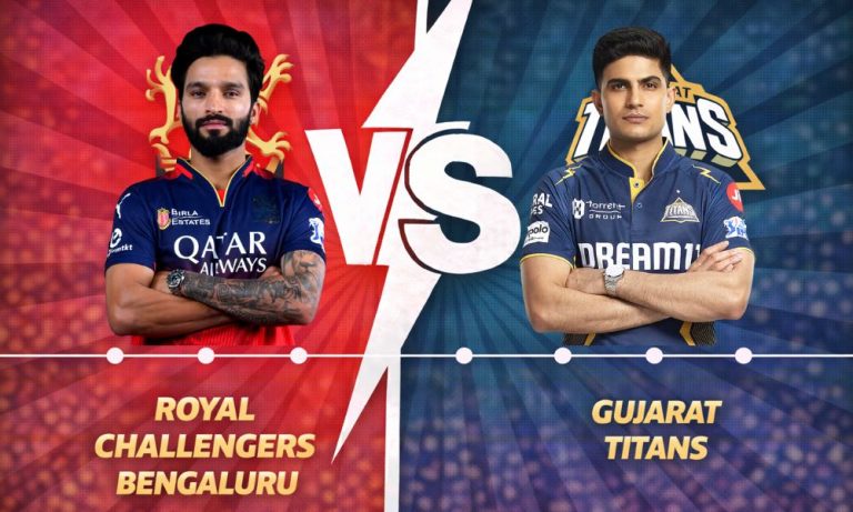 Royal Challengers Bengaluru vs Gujarat Titans timeline