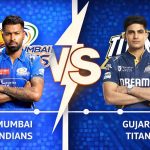 Mumbai Indians VS Gujarat Titans timeline