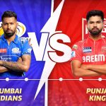 Mumbai Indians VS Punjab Kings timeline
